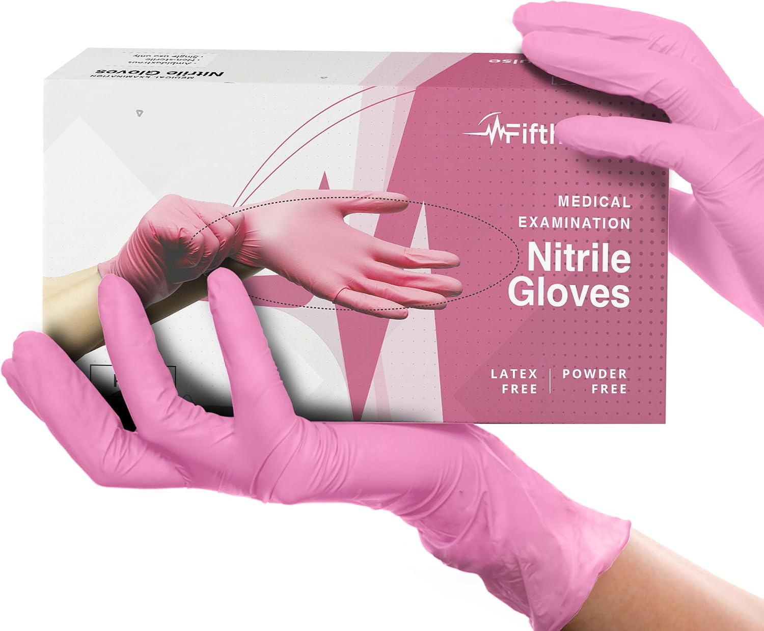 Exam Glove Nitrile - Fuchsia Hot Pink Nitrile Disposable Gloves