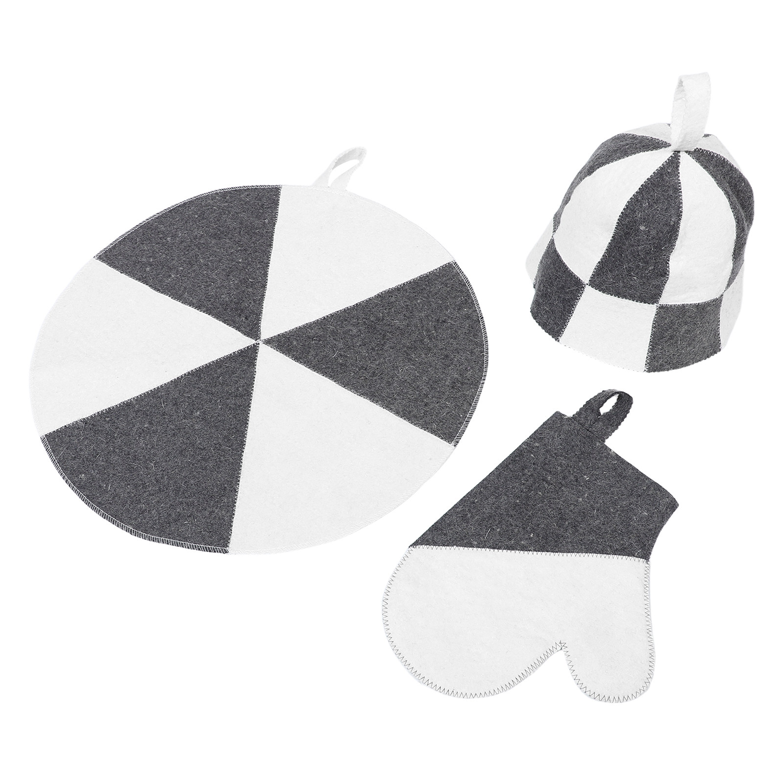 1Set Sauna Kit Felt Hat with M - Heat Resistant Glove のレビューと価格