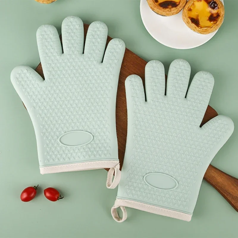Barbecue Oven Gloves Anti-slip - Oven Mitt Silicone のレビューと価格