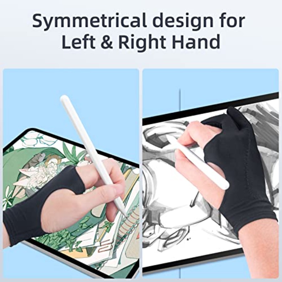 2-Pack Drawing Glove Palm Reje - Touchscreen Glove Capacitive のレビューと価格