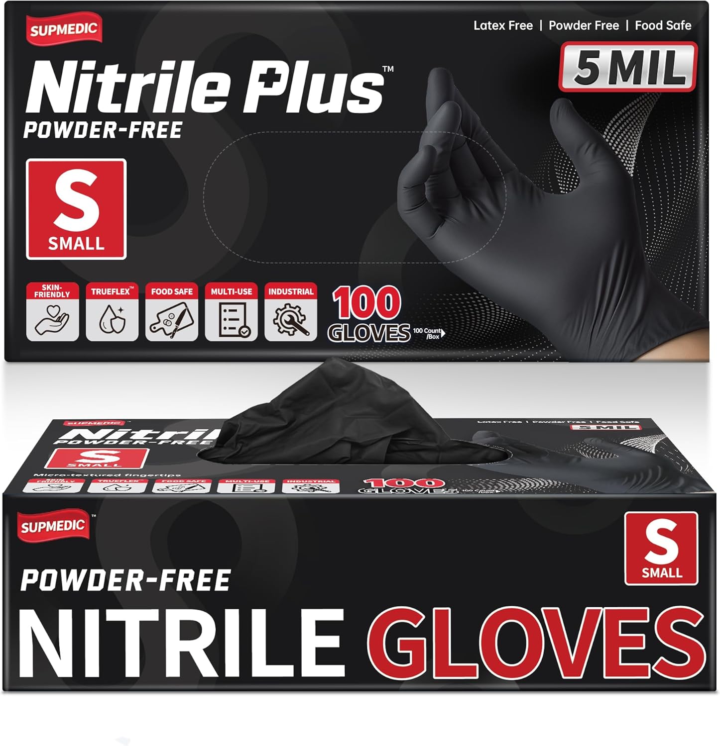 Nitrile+ Disposable Gloves, 5M - Exam Glove Nitrile のレビューと価格