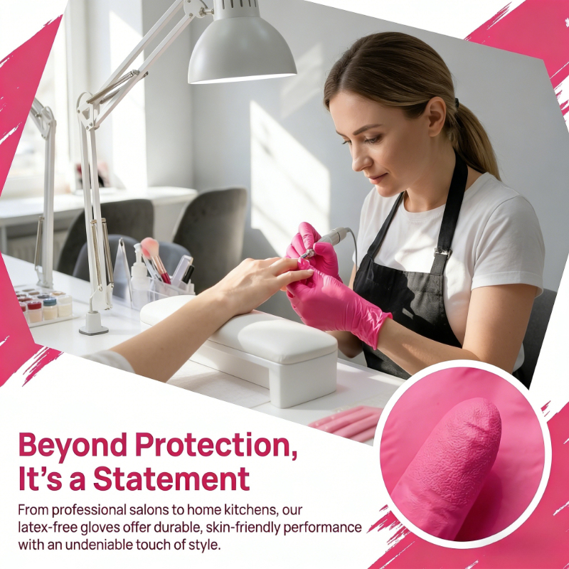 10-100PCS Pink Nitrile Disposa - Nitrile Mechanic Glove のレビューと価格