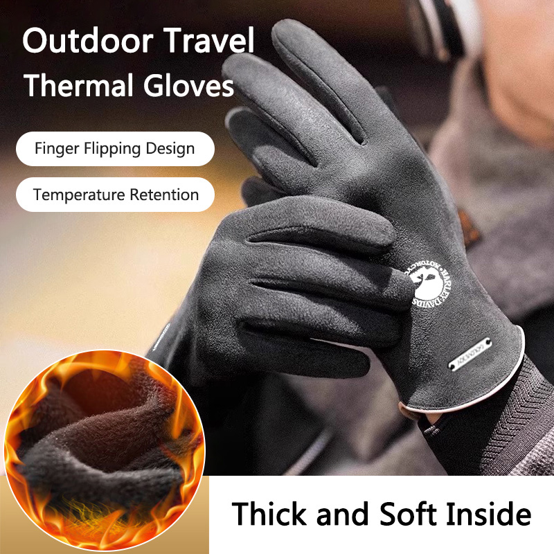 2pc Man Winter Warm Gloves For - Leather Driving Glove のレビューと価格