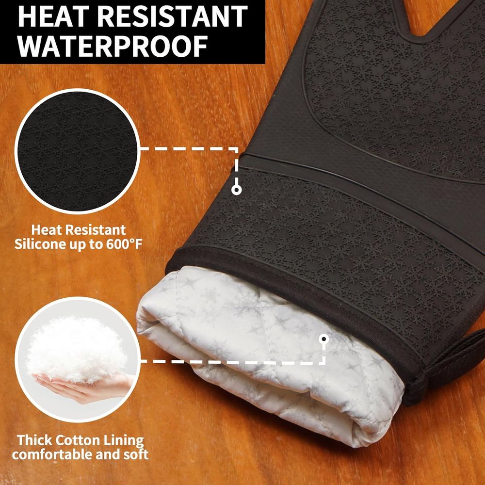 Heat Resistant Silicone Oven M - Oven Mitt Silicone のレビューと価格