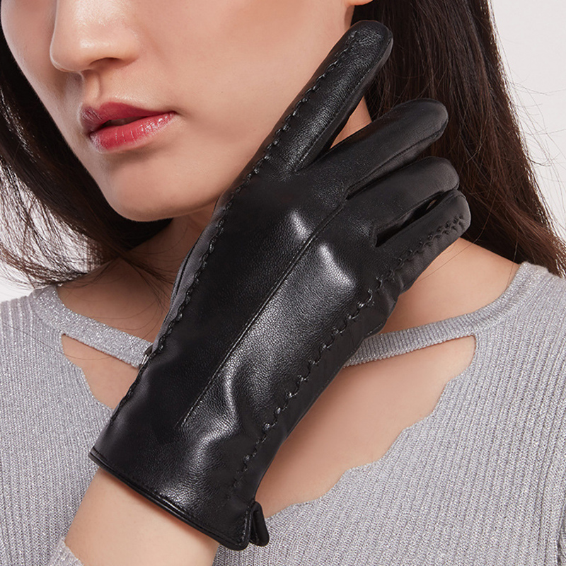 Women's Sheepskin Gloves Winte - Leather Driving Glove のレビューと価格