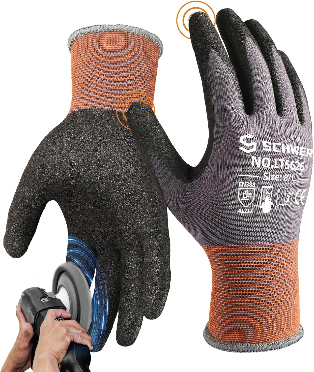 6 Pairs Heavy Duty Work Gloves - Cut Resistant Glove のレビューと価格