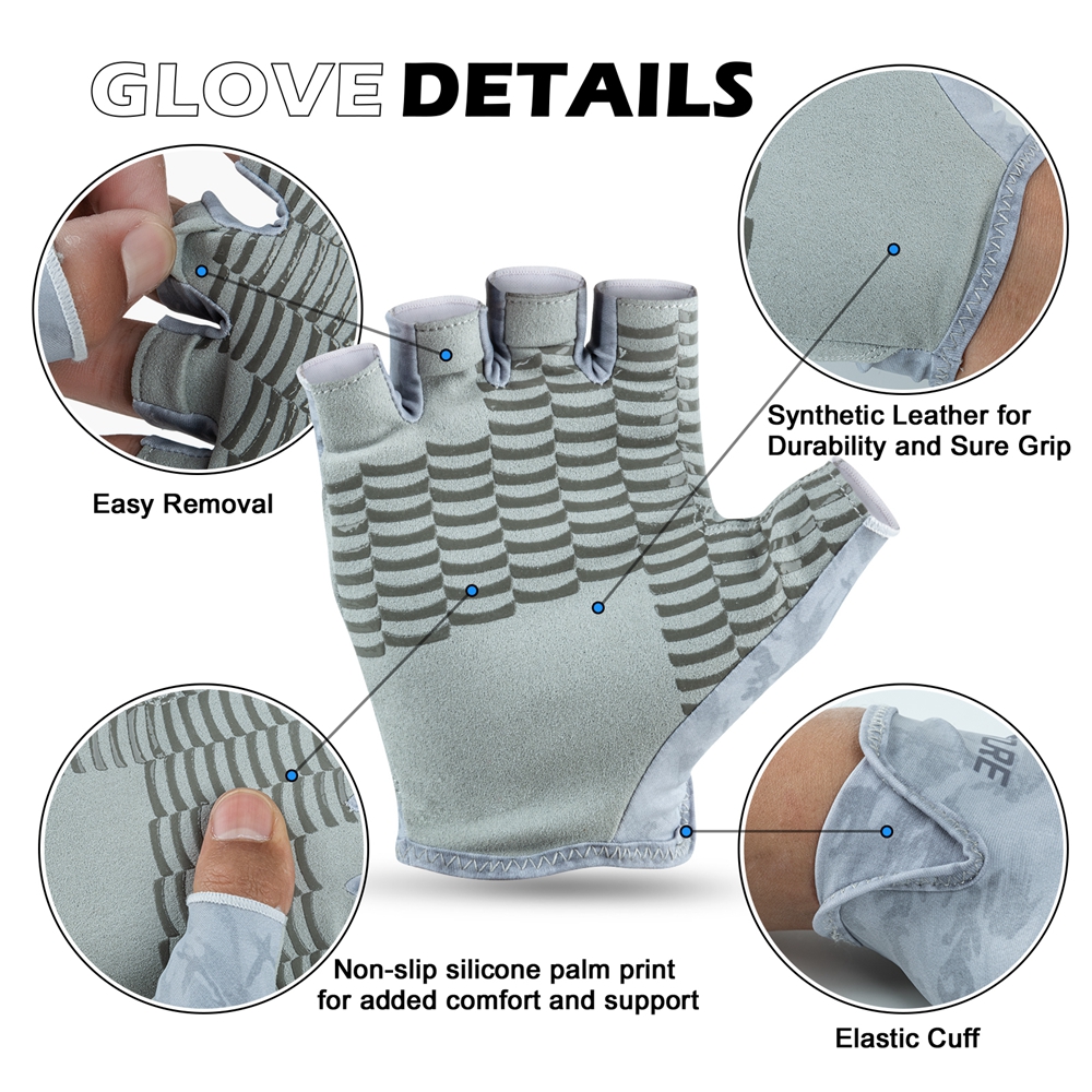Goture Fingerless Fishing Glov - Cycling Glove Padded のレビューと価格