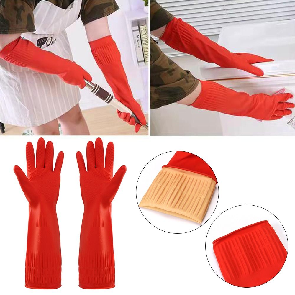 1 Pair Heavy Duty Rubber Glove - Dish Glove Rubber のレビューと価格