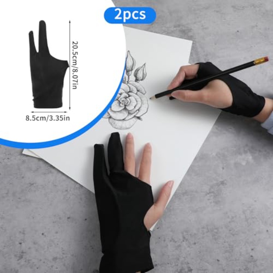 2 Pack Digital Drawing Glove R - Touchscreen Glove Capacitive のレビューと価格