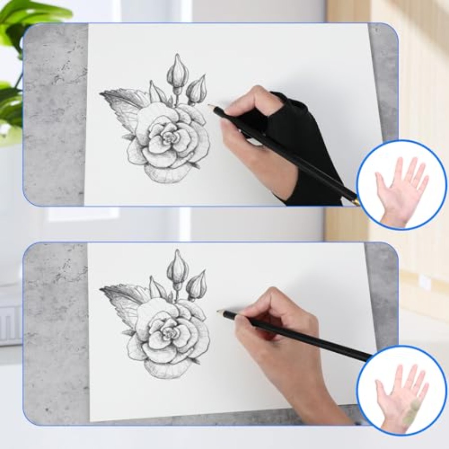 2 Pack Digital Drawing Glove R - Touchscreen Glove Capacitive のレビューと価格