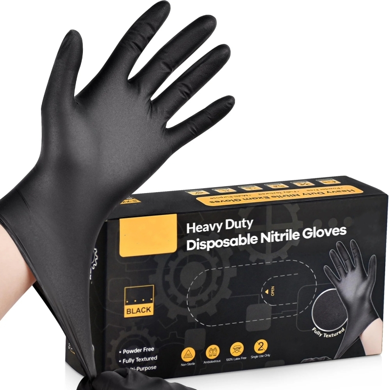20PCS Black Disposable Nitrile - Latex Disposable Glove のレビューと価格