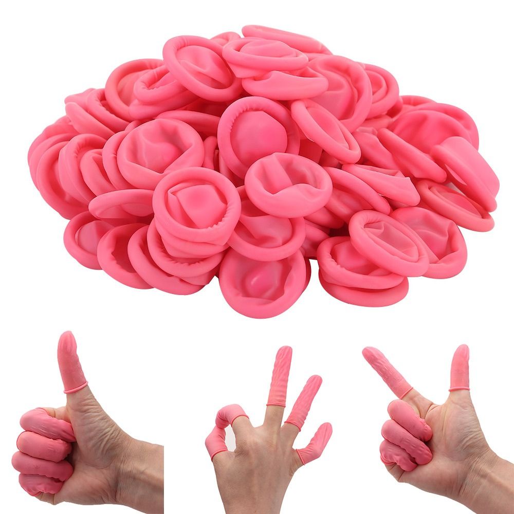 100PCS Disposable Finger Cover - Latex Disposable Glove のレビューと価格