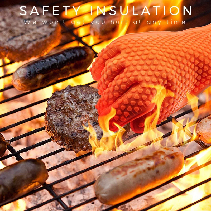 BBQ Silicone Grilling gloves B - Oven Mitt Silicone のレビューと価格