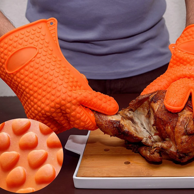 BBQ Silicone Grilling gloves B - Oven Mitt Silicone のレビューと価格