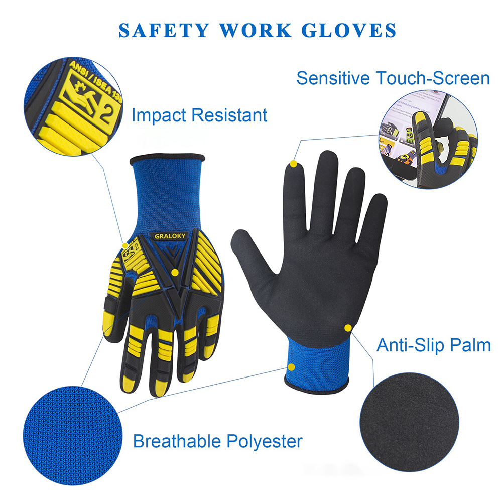 ANSI Level 2 Impact Resistant  - Work Glove Impact のレビューと価格