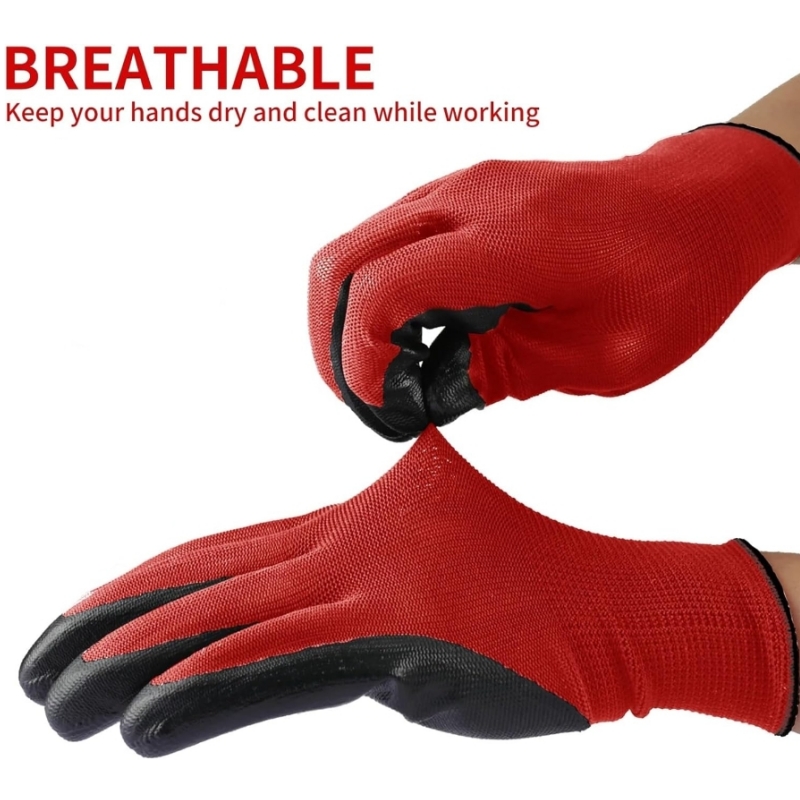 4/20PCS Nitrile Coated Safety  - Nitrile Mechanic Glove のレビューと価格