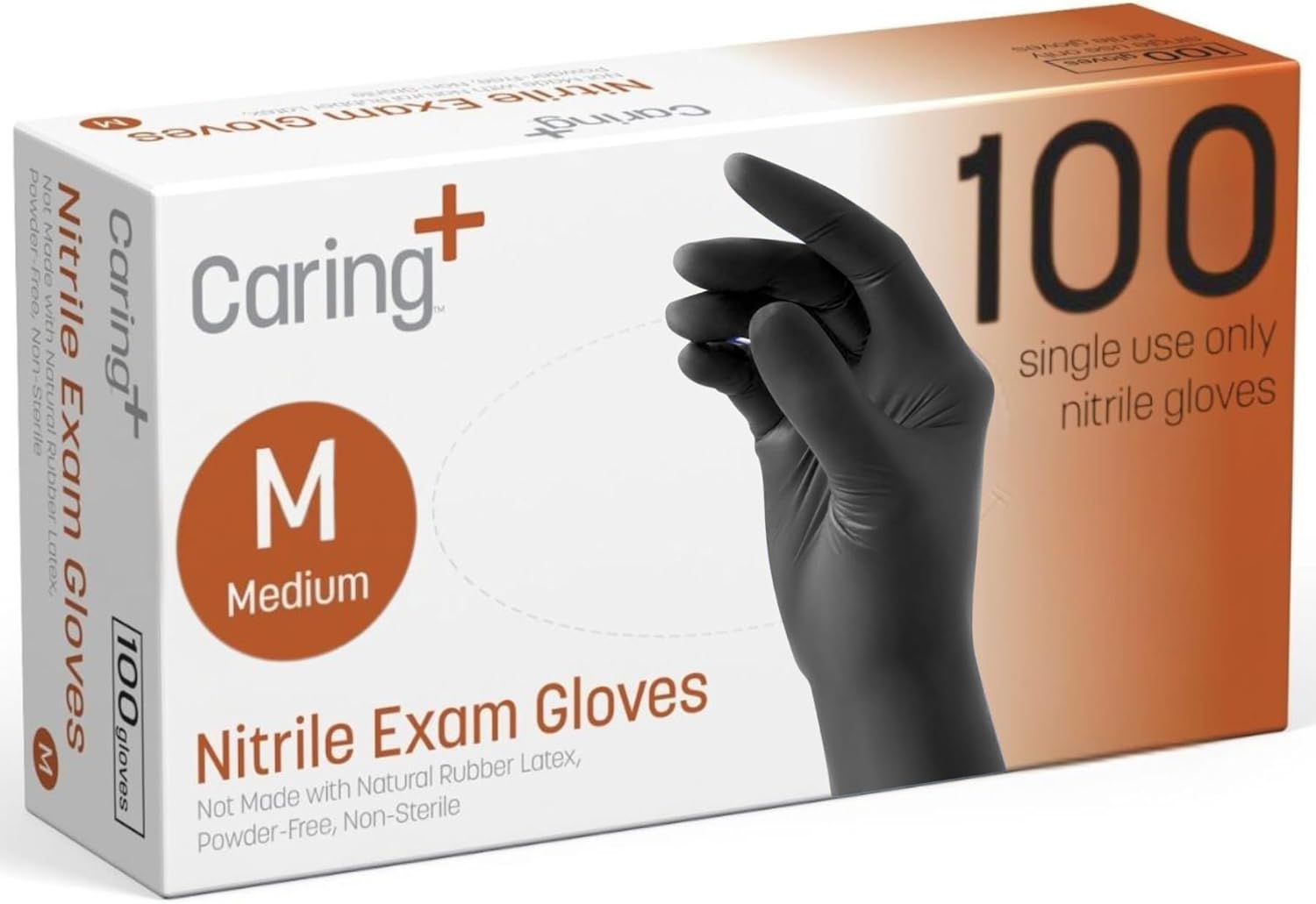 Black Nitrile Exam Gloves, 100 - Exam Glove Nitrile のレビューと価格