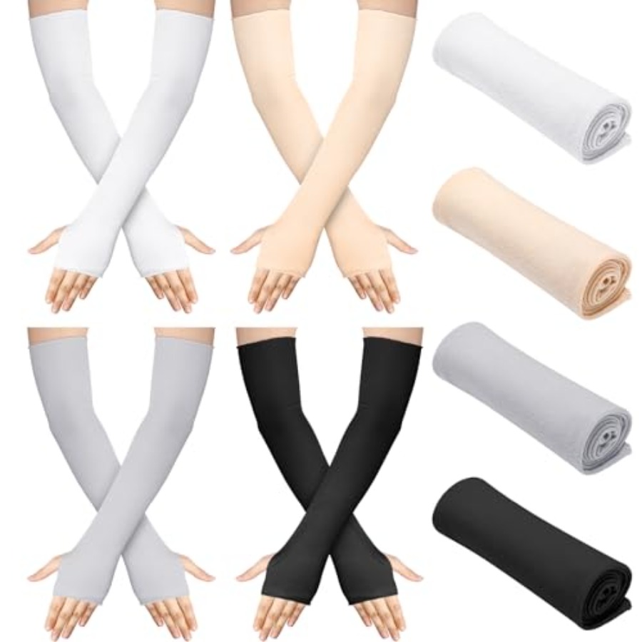 Bememo 4 Pack Sun Protection U - Fingerless Glove Knit のレビューと価格
