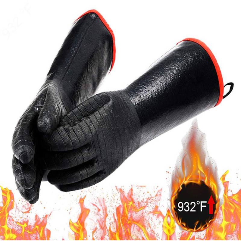 BBQ Gloves 18IN 932℉ Heat Resi - Rubber Glove Cleaning のレビューと価格