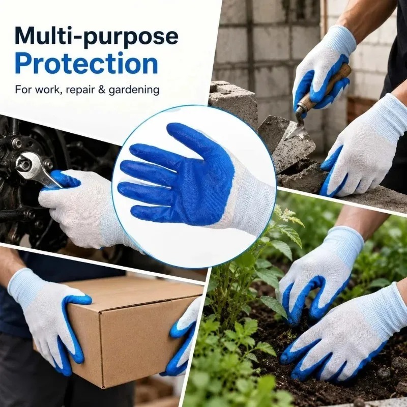 Blue Latex Rubber Nitrile Work - Nitrile Mechanic Glove のレビューと価格