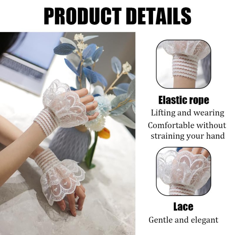 MIUPOO Detachable Fake Sleeve, - Fingerless Glove Knit のレビューと価格