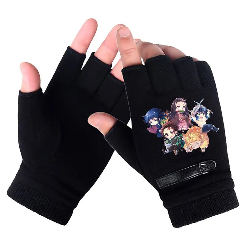 Anime Demon Slayer Student Hal - Fingerless Glove Knit のレビューと価格