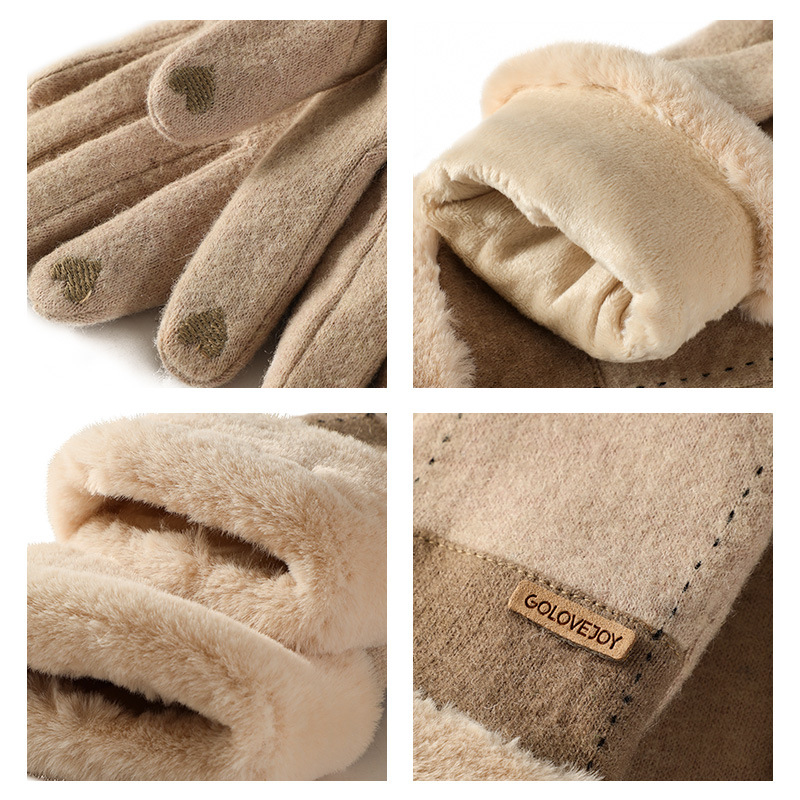 New winter cashmere gloves for - Wool Glove Lined のレビューと価格