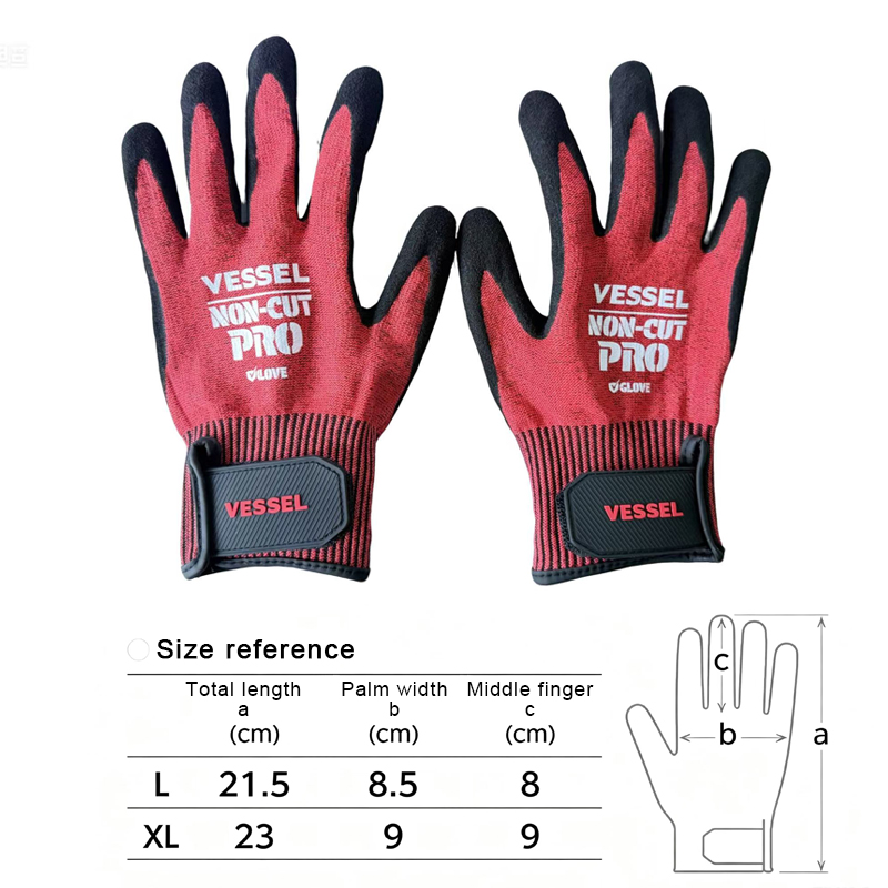VESSEL Professional NON-CUT PR - Cut Resistant Glove のレビューと価格