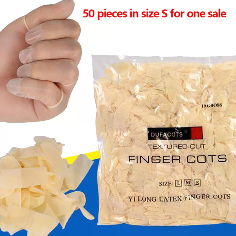 50pcs Disposable Latex Finger  - Latex Disposable Glove のレビューと価格