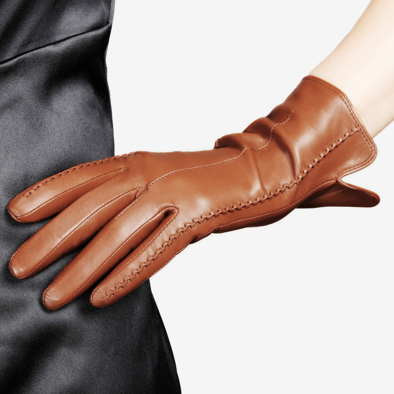 Real Leather Gloves Female Hig - Leather Driving Glove のレビューと価格