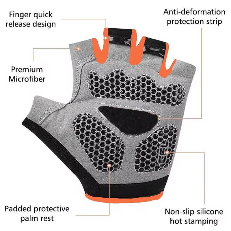 Breathable Anti-Slip Half Fing - Workout Glove Gym のレビューと価格