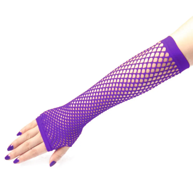 Women Fashion Neon Fishnet Fin - Fingerless Glove Knit のレビューと価格